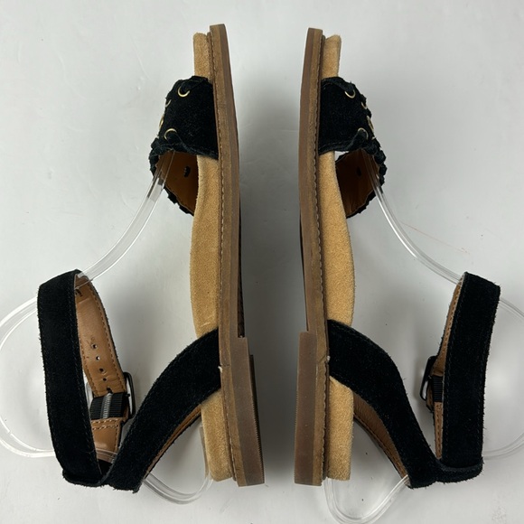 Clarks Women's Black Suede Corsio Amelia Sling Back Sandals size 7.5M flats boho - Picture 13 of 13